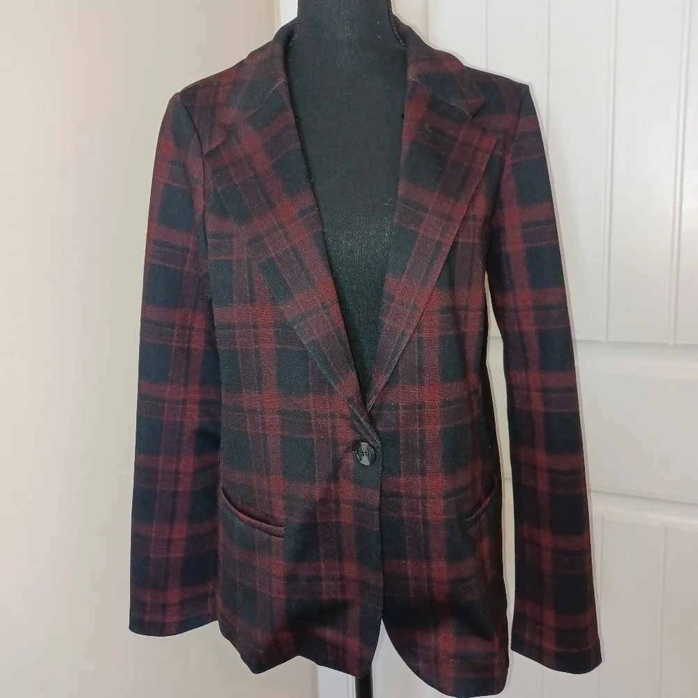 Liverpool Ponte Detachable Faux Fur Trim Blazer Jacket Women's Sz Med - Picture 4 of 12